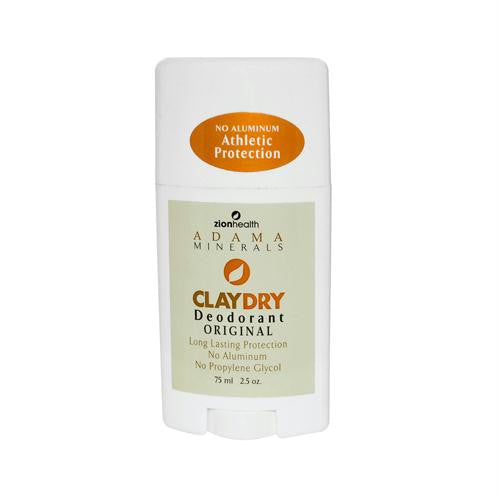 Zion Health Adama Minerals Clay Dry Deodorant Original - 2.5 oz