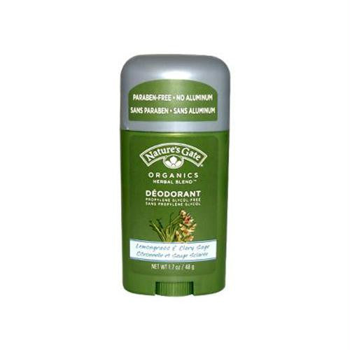 Natures Gate Organics Deodorant Stick Lemongrass - 1.7 oz