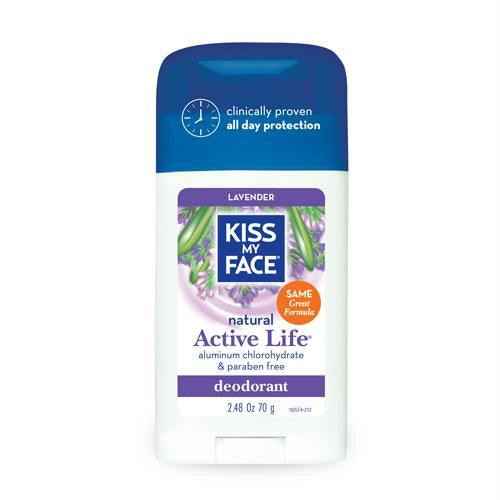 Kiss My Face Active Life Deodorant Lavender - 2.48 oz