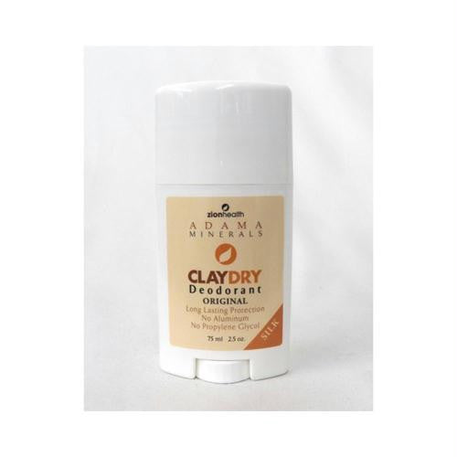 Zion Health Claydry Silk Deodorant - Original - 2.5 oz