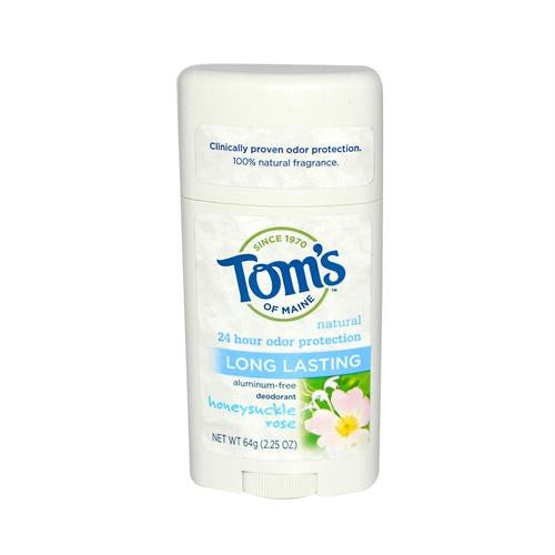 Toms of Maine Natural Deodorant Aluminum Free Honeysuckle Rose - 2.25 oz - Case of 6