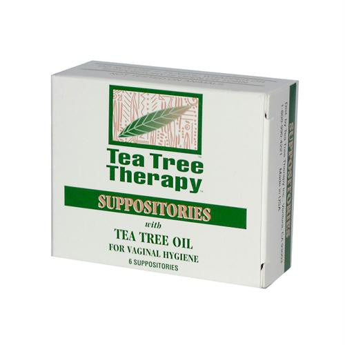 Tea Tree Therapy Vaginal Suppositories with Tea Tree Oil - 6 Suppositories