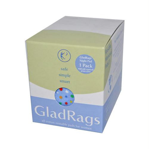 Gladrags Color Night Time Pads - 1 Pack