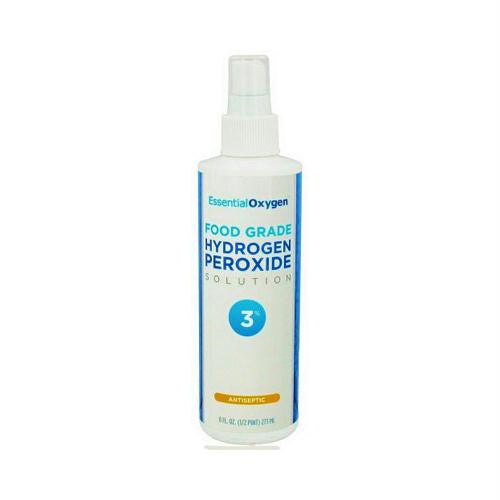 Essential Oxygen Hydrogen Peroxide 3% - Food Grade Spray - 8 oz