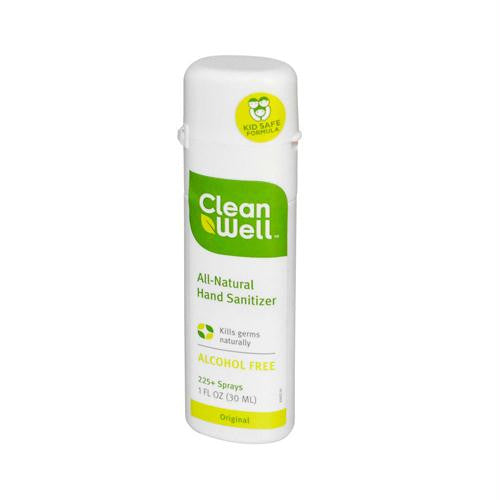 CleanWell All-Natural Hand Sanitizer Spray Alcohol-Free - 1 fl oz - Case of 24