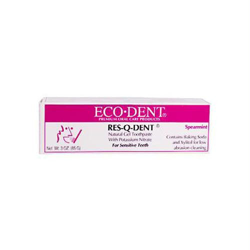 Eco-Dent Res-Q-Dent Toothpaste - Spearmint - 3 oz