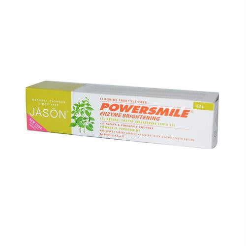 Jason PowerSmile Enzyme Brightening Gel Natural Toothpaste - 4.2 oz ...