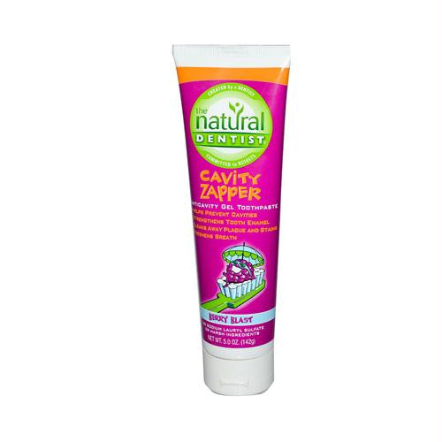 Natural Dentist Cavity Zapper Anticavity Gel Toothpaste Berry Blast - 5 oz