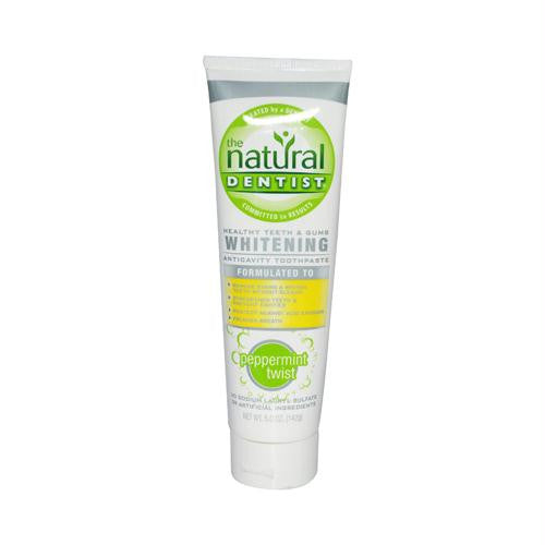 Natural Dentist Healthy Teeth and Gums Whitening Toothpaste Peppermint Twist - 5 oz