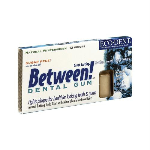 Eco-Dent Between Dental Gum - Wintergreen - Case of 12 - 12 Pack