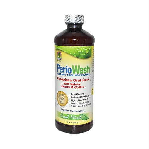 Natures Answer PerioWash Mouthwash Alcohol-Free Cool Mint - 16 fl oz