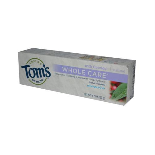 Toms of Maine Whole Care Toothpaste Wintermint - 4.7 oz - Case of 6