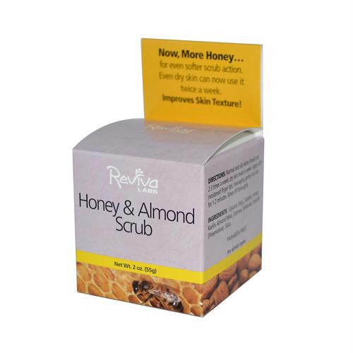 Reviva Labs Peanut Honey and Almond Scrub - 2 oz