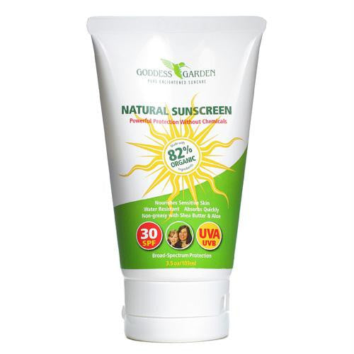 Goddess Garden Organic Sunscreen - Natural SPF 30 Lotion - 3.4 oz