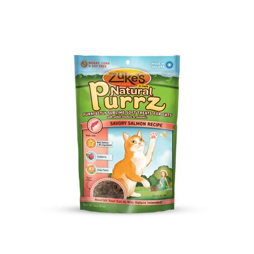 Zukes Natural Purrz Cat Treats Salmon - 3 oz