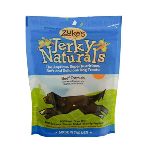 Zukes Jerky Naturals For Dogs Beef - 6 oz