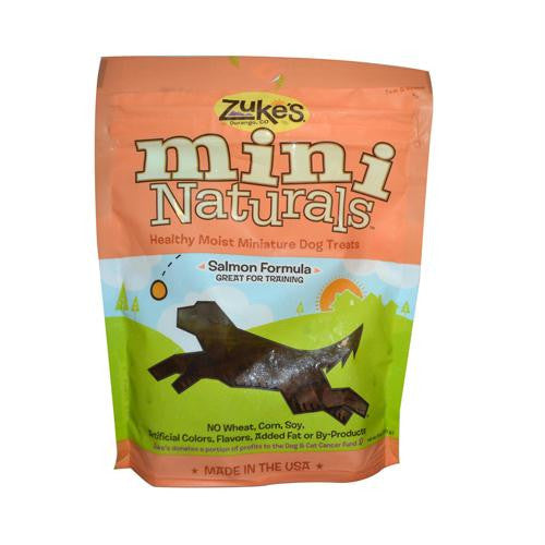 Zukes Mini Naturals Dog Treats Salmon - 6 oz
