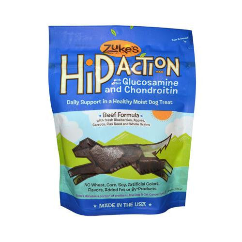 Zukes Hip Action Dog Treats Beef - 6 oz