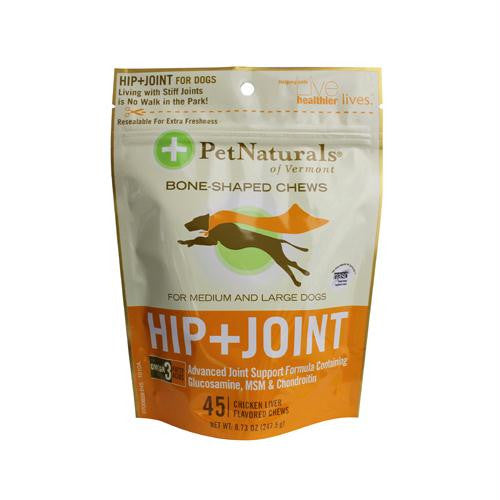 Pet Naturals of Vermont Hip and Joint for Medium and Large Dogs Chicken Liver - 45 Soft Chews