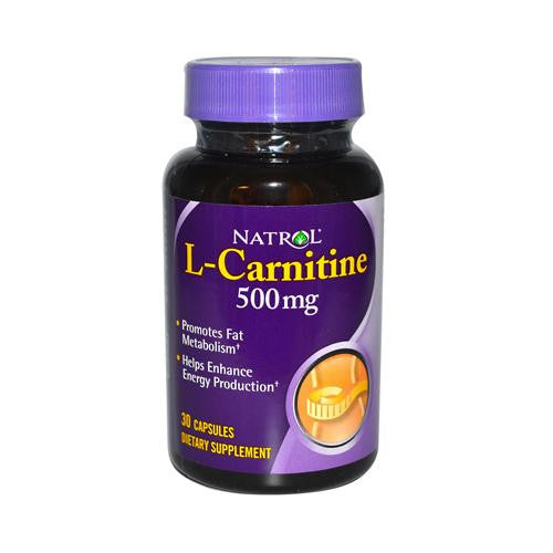 Natrol L-Carnitine - 500 mg - 30 Capsules