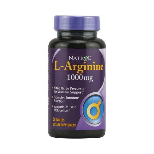 Natrol L-Arginine - 1000 mg - 50 Tablets