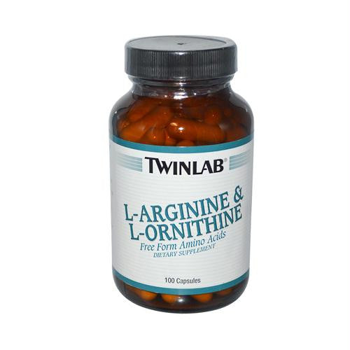 Twinlab L-Arginine and L-Ornithine - 100 Capsules