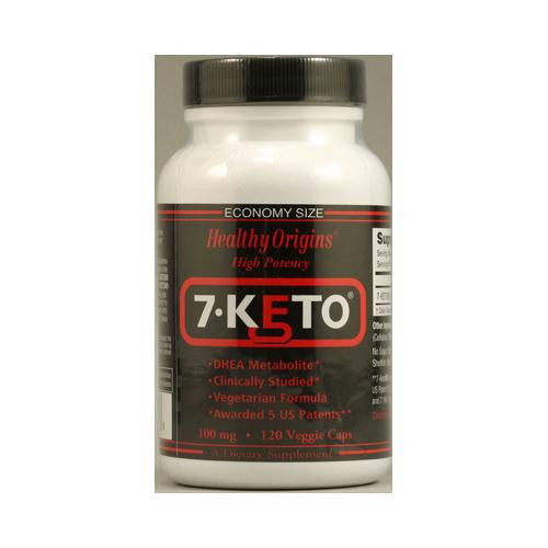 Healthy Origins 7-Keto DHEA Metabolite - 100 mg - 120 Vegetarian Capsules