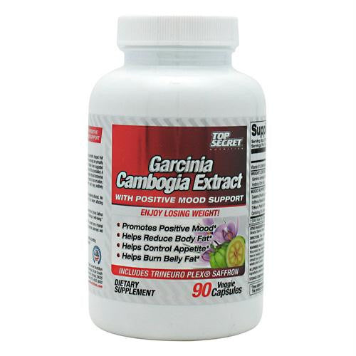 Top Secret Nutrition Garcinia Cambogia Extract with Positive Mood Support - 90 Vegetarian Capsules