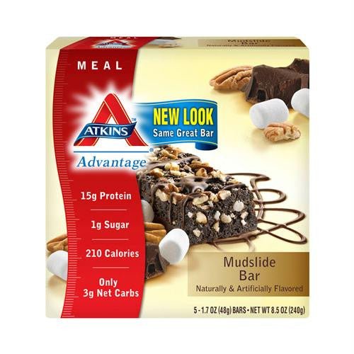 Atkins Advantage Bar - Marshmallow Mudslide - Pack of 5 - 1.6 oz