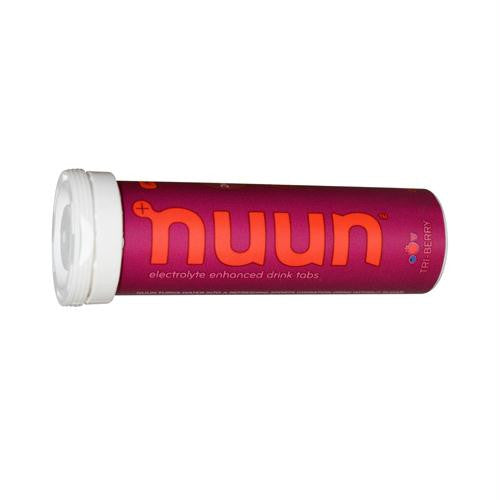 Nuun Hydration Electrolyte Enhanced Drink Tabs - Tri Berry - Case of 8 - 12 Tablets