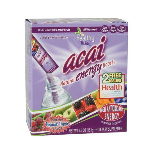 To Go Brands Acai Natural Energy Boost Powder - 24 Packets