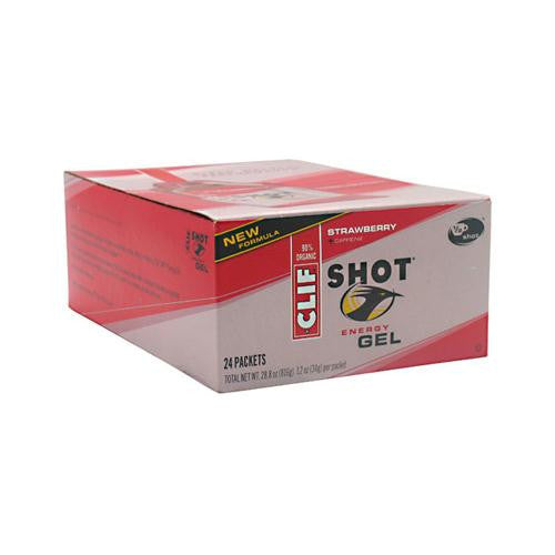 Clif Bar Clif Shot - Organic Strawberry - Case of 24 - 1.2 oz