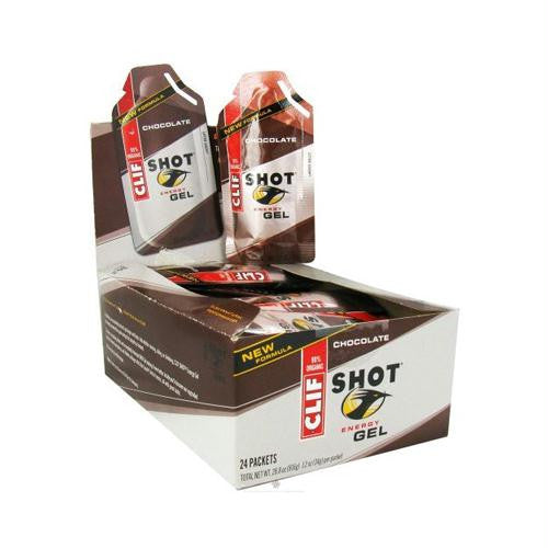 Clif Bar Clif Shot - Chocolate - Case of 24 - 1.2 oz