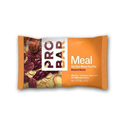 Probar Bar Organic Oatmeal Raisin Bar - Case of 12 - 3 oz