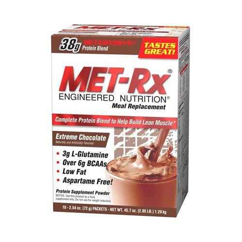 Met-Rx Meal Replacement - Chocolate - 18 Pack