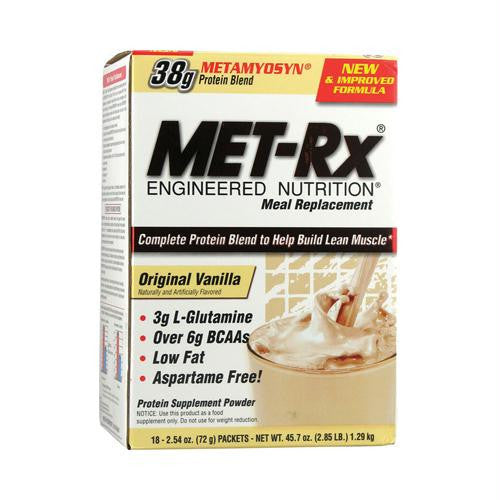 Met-Rx Meal Replacement - Vanilla - 18 Pack