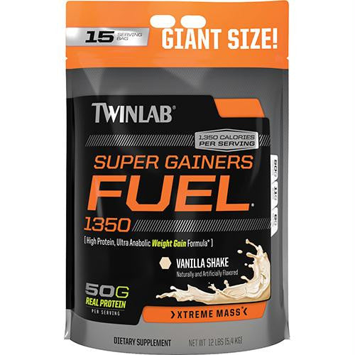 Twinlab Super Gainers Fuel 1350 - Vanilla Shake - 12 lbs