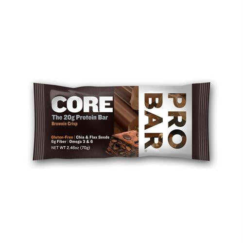 Probar Brownie Crisp Core Bar - Case of 12 - 2.46 oz