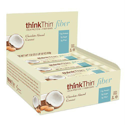 Think Products Bars - thinkThin Chocolate Almond Coconut Protein plus Fiber - 1.76 oz - Case of 10