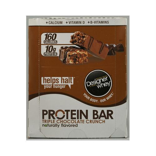 Designer Whey Protein Bars Triple Chocolate Crunch - 12 Bars