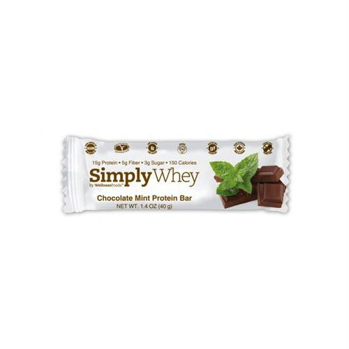 Simply Choices Whey Bars - Chocolate Mint - 40 grm - Case of 12