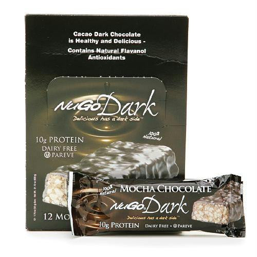 NuGo Nutrition Bar - Dark Mocha Chocolate - 50 grm - Case of 12