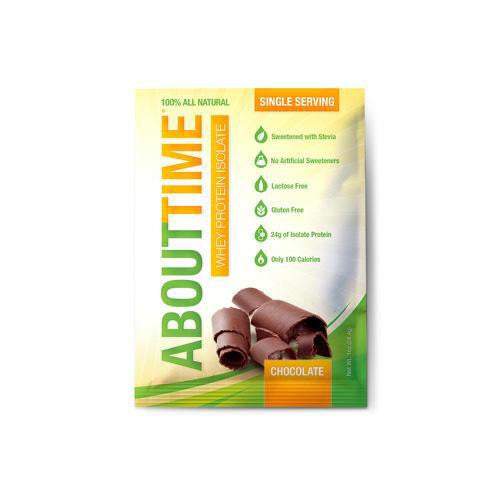 About Time Whey Protein Isolate - Chocolate Single Serving - 1 oz - Case of 12