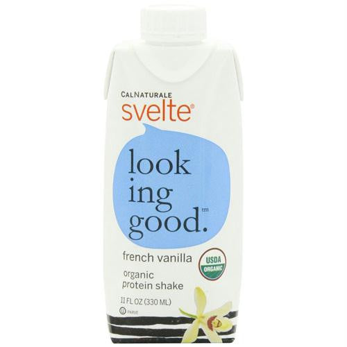 Svelte Protein Shake - Organic French Vanilla - 11 oz - Case of 8