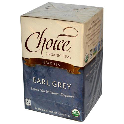 Choice Organic Teas - Earl Grey Tea - 16 Bags - Case of 6