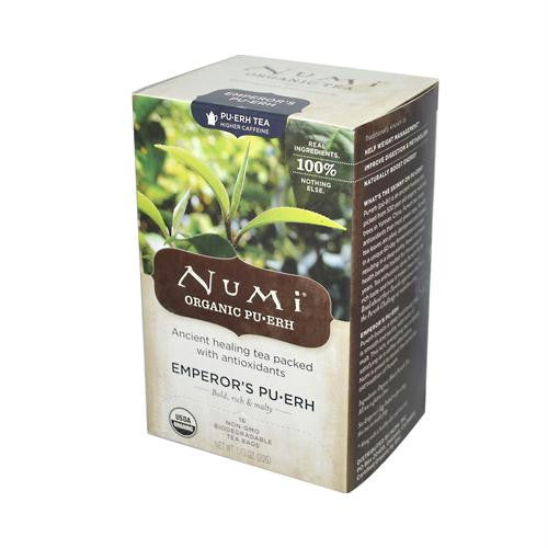 Numi Emperors Puerh Black Tea - 16 Tea Bags - Case of 6