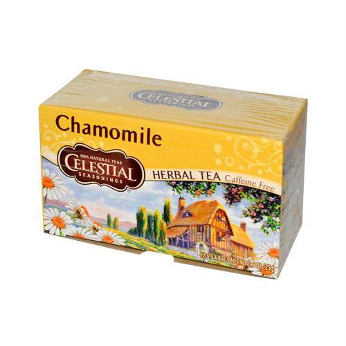 Celestial Seasonings Herbal Tea - Chamomile - Caffeine Free - Case of 6 - 20 Bags