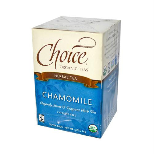 Choice Organic Teas Chamomile Herb Tea - 20 Tea Bags - Case of 6