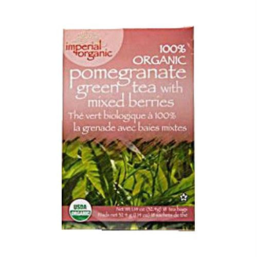 Uncle Lees Imperial Organic Pomegranate Green Tea with Mixed Berries - 18 Tea Bags