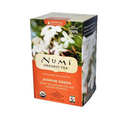 Numi Tea Jasmine Green Tea - Medium Caffeine - 18 Bags